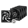 ARCTIC P8 PWM PST Fan 5-pack Sort 80 mm