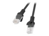 Lanberg CAT 5e Ikke afskærmet parsnoet (UTP) 1.5m Patchkabel Sort RAL 9004