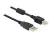 Delock USB-kabel 1m Sort
