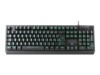 LC Power LC-KEY-4B-LED Tastatur 7 farver Kablet Tysk