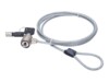 Manhattan Mobile Security Laptop Lock, Key Lock, 1.4m, Compatible Kensington style locks, Strong Steel Cable (3mm thick), Diecast Zinc Alloy Lock, All Metal Construction Resist Tampering, Two Keys Included, Clear PVC Jacket, Lifetime Warranty, Blister Sik