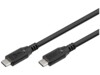 Goobay 74194 USB-C to USB-C 0,5m Sort