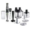 MultiQuick 9 Stabmixer MQ 9187XLI (edelstahl/schwarz, 1.200 Watt, mit Küchenmaschinen-Aufsatz, Zerkleinerer, Kartoffelstampfer)