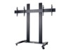 EDBAK Premium Series Vogn med hjul 2 LCD / plasmapaneler 42'-55'