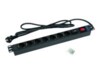 Triton RAB-PD-X12-A1 Strømfordelingsenhed 7-stik 16A Sort