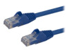 StarTech.com 2m CAT6 Cable - Blue Snagless CAT 6 Wire - 100W RJ45 UTP 650MHz Category 6 Network Patch Cord UL/TIA (N6PATC2MBL) CAT 6 Ikke afskærmet parsnoet (UTP) 2m Patchkabel Blå