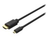 Unitek HDMI-kabel med Ethernet 2m Sort