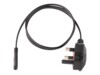 StarTech.com 3ft (1m) UK Laptop Power Cable, BS 1363 to C7, 2.5A 250V, 18AWG, Black, AC Notebook/Laptop Replacement Cord, Printer Cable, UK Laptop Charger Cord, BS 1363 to IEC60320 C7 - Power Brick Cord Strømkabel 1m Sort