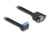 Delock USB internt kabel 50cm Sort