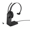 Jabra Evolve2 55 MS Mono Trådløs Høretelefoner Sort