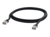 Ubiquiti UISP CAT 5/5e Afskærmet parsnoet (STP) 1m Patchkabel Sort