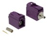 DeLOCK RF-stik Bordeauxrødviolet RAL 4004 Lilla