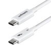StarTech.com USB4 / Thunderbolt 3 / Thunderbolt 4 / Thunderbolt 5 / DisplayPort 2.1 USB Type-C kabel Hvid