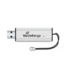 MediaRange SuperSpeed 32GB USB 3.0 USB stick Sort Sølv