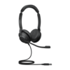 Jabra Evolve2 30 SE MS Stereo Kablet Høretelefoner Sort