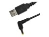 Socket USB to DC Plug Charging Cable USB opladeradapter 1.5m Sort
