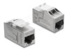 Delock Keystone Module coupler RJ45 jack to RJ45 jack Cat.6A shielded