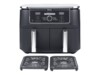 Airfryer met twee kookvakken inhoud 9 5L. 6 kookfu