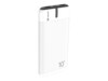 Tracer EnerGo Powerbank 10000mAh 2xUSB-A 2.0 1xUSB-C Sort Hvid