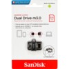 SanDisk Ultra Dual 64GB USB 3.0 / micro USB USB stick Sort Sølv