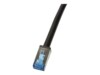 LogiLink Professional CAT 6a Kabel med afskærmning med folie og kobberfletning (SFTP 50cm Patchkabel Sort