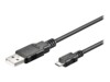 goobay USB-kabel 30cm Sort