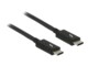 Delock Thunderbolt kabel 1m Sort