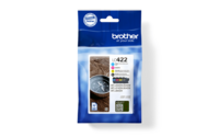 Brother LC 422 Multipack Sort Gul Cyan Magenta 550 sider Blæk
