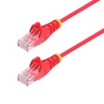 StarTech.com 2.5m Red Slim CAT6 Ethernet Cable, Snagless, 28AWG, LSZH CAT 5/5e/6 Ikke afskærmet parsnoet (UTP) 2.5m Patchkabel Rød