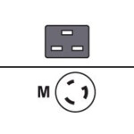 FUJITSU Power cord IEC320 C19 -> US NEMA L6-20p IEC320 C19 -> NEMA L6-20p