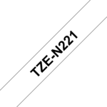 Brother TZe N221 Bånd uden laminering Hvid