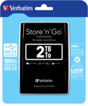 Verbatim Store 'n' Go Harddisk Portable 2TB USB 3.0 5400rpm