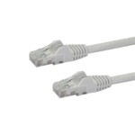 StarTech.com 1m CAT6 Cable - White Snagless CAT 6 Wire - 100W RJ45 UTP 650MHz Category 6 Network Patch Cord UL/TIA (N6PATC1MWH) CAT 6 Ikke afskærmet parsnoet (UTP) 1m Patchkabel Hvid