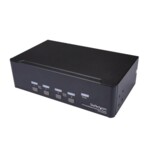 StarTech.com DisplayPort KVM - 4 port - 4K 60Hz - Dual Monitor KVM - DisplayPort - KVM DisplayPort - Desktop KVM (SV431DPDDUA2) KVM / audio / USB switch Desktop Monterbar på stativ