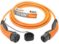 Type 2 Charging Cable, up to 22 kW, 10 m, orange, 10 m