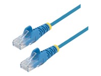StarTech.com 1m CAT6 Cable - Blue Slim CAT6 Patch Cord - Snagless - LSZH CAT 6 1m Patchkabel Blå