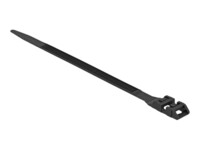 Delock Cable Tie with Double Locking 25cm Sort