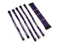 Kolink Core Adept Sort Lilla Strømforlængerkabelsæt