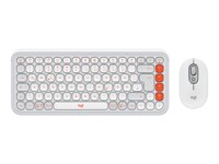 Logitech POP Icon Combo Sæt med mus og tastatur Saks Trådløs Tysk