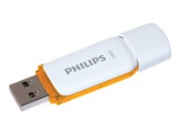 Philips FM12FD70B Snow edition 2.0 128GB USB 2.0 USB stick Orange Hvid