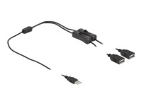 Delock Strøm-splitter 1m Sort