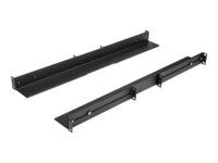 StarTech.com 1U 19' Server Rack Rails 24-36' Adjustable Depth /Universal 4 Post Network/Server/UPS Equipment Mounting Rack Mount Rail Kit Kit til rack med spor Sort