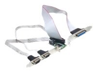 DeLock MiniPCIe I/O PCIe full size 2 x serial RS-232 1 x parallel Parallel/seriel adapter PCI Express Mini Card 230.4Kbps