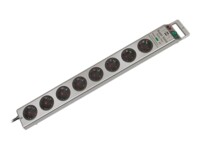 brennenstuhl Super-Solid Line Strømstødsbeskytter 8-stik 16A Sølv