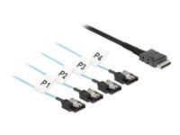 DeLOCK OCuLink Serial Attached SCSI (SAS) internt kabel Sort Blå 50cm