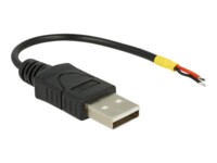 Delock USB-kabel 10cm Sort
