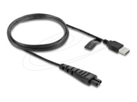 Delock USB 2.0 Strømkabel 1.2m Sort