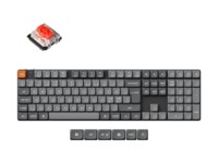 Keychron K5 MAX Tastatur Mekanisk RGB Trådløs Kablet Nordisk