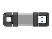 SILICON POWER Mobile C51 128GB USB 3.0 / USB-C USB stick Sort Sølv