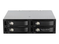 DeLOCK Lagrings mobil rack 2.5' Sort